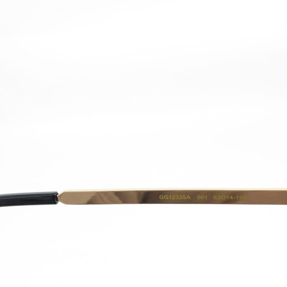 Gucci GG1233 Pilot Sunglasses Gold Gray OS - Picture 10 of 16